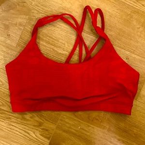 Lululemon Energy Bra - Flamenco Red